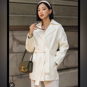 NWT Petite Studio Morgan wool coat